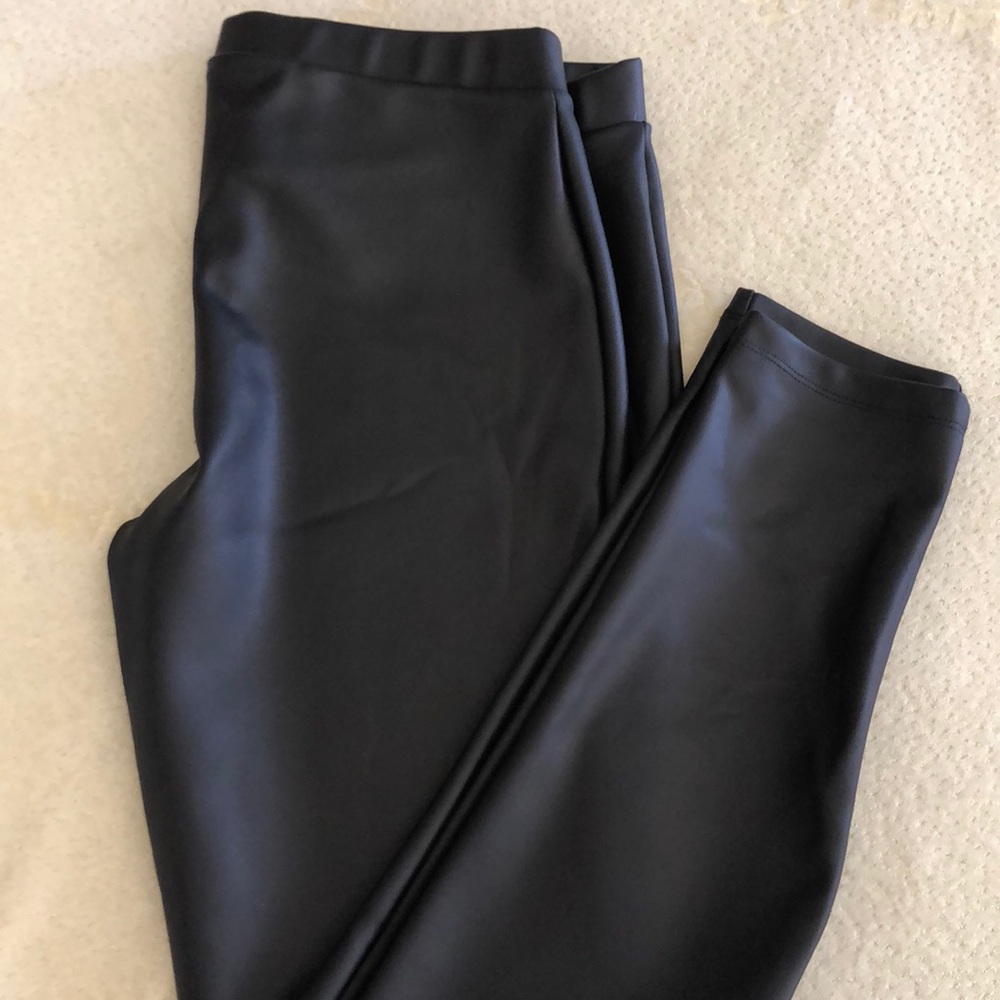 Express Scuba Pants Faux Leather Leggings
